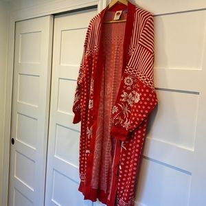 EUC from Anthro! Farm Rio Tropical Cardigan 2XL